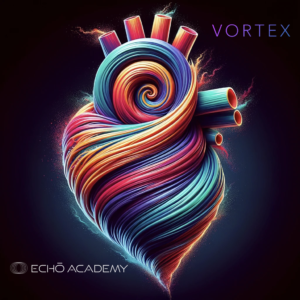 Coração com formato vortex